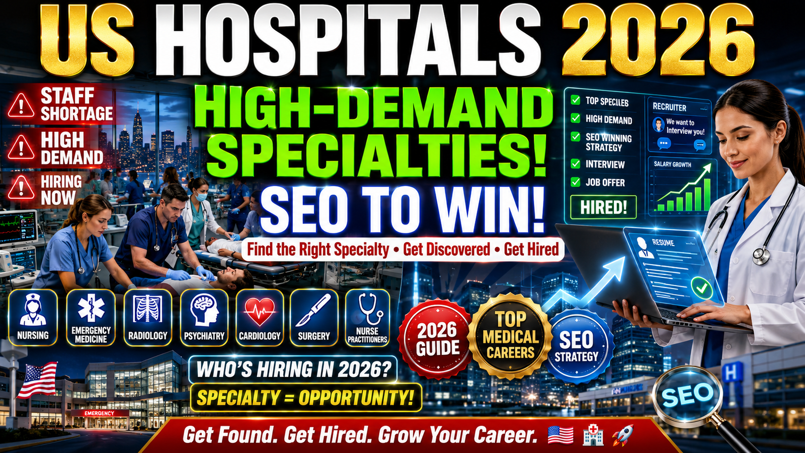 US Hospitals in 2026: The High-Demand Specialties and SEO Strategies to Win .
