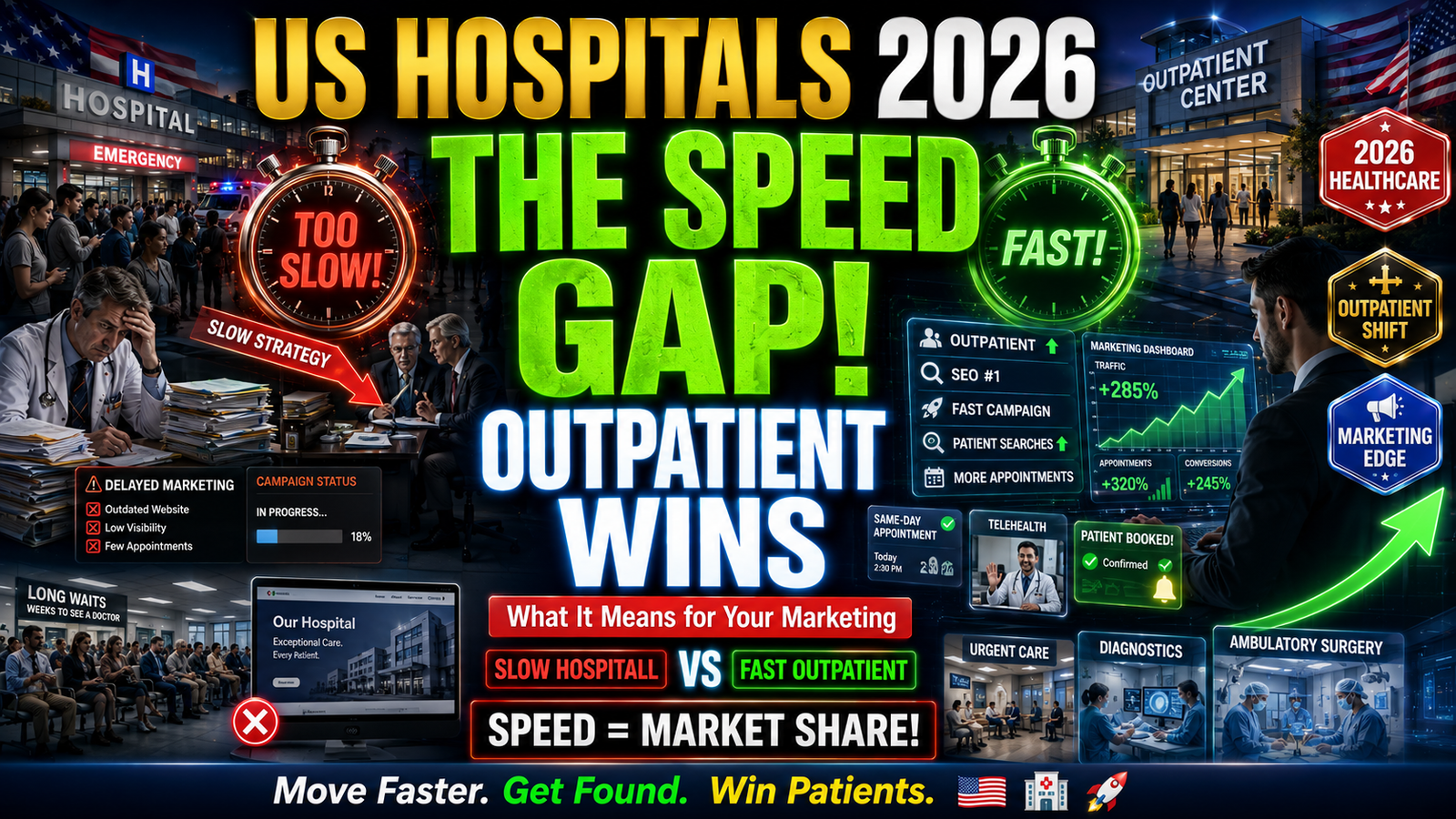 US Hospitals in 2026: The Speed Gap in Outpatient Strategy and What It Means for Your Marketing .