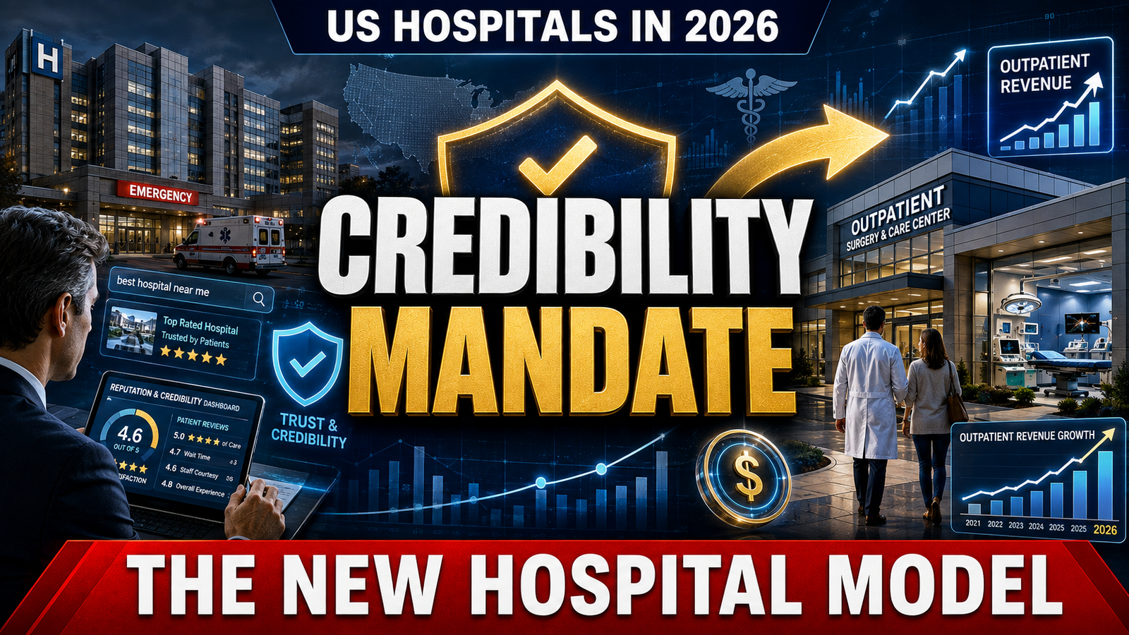 US Hospitals in 2026: The Credibility Mandate and the Shift to Outpatient-Heavy Revenue Models .
