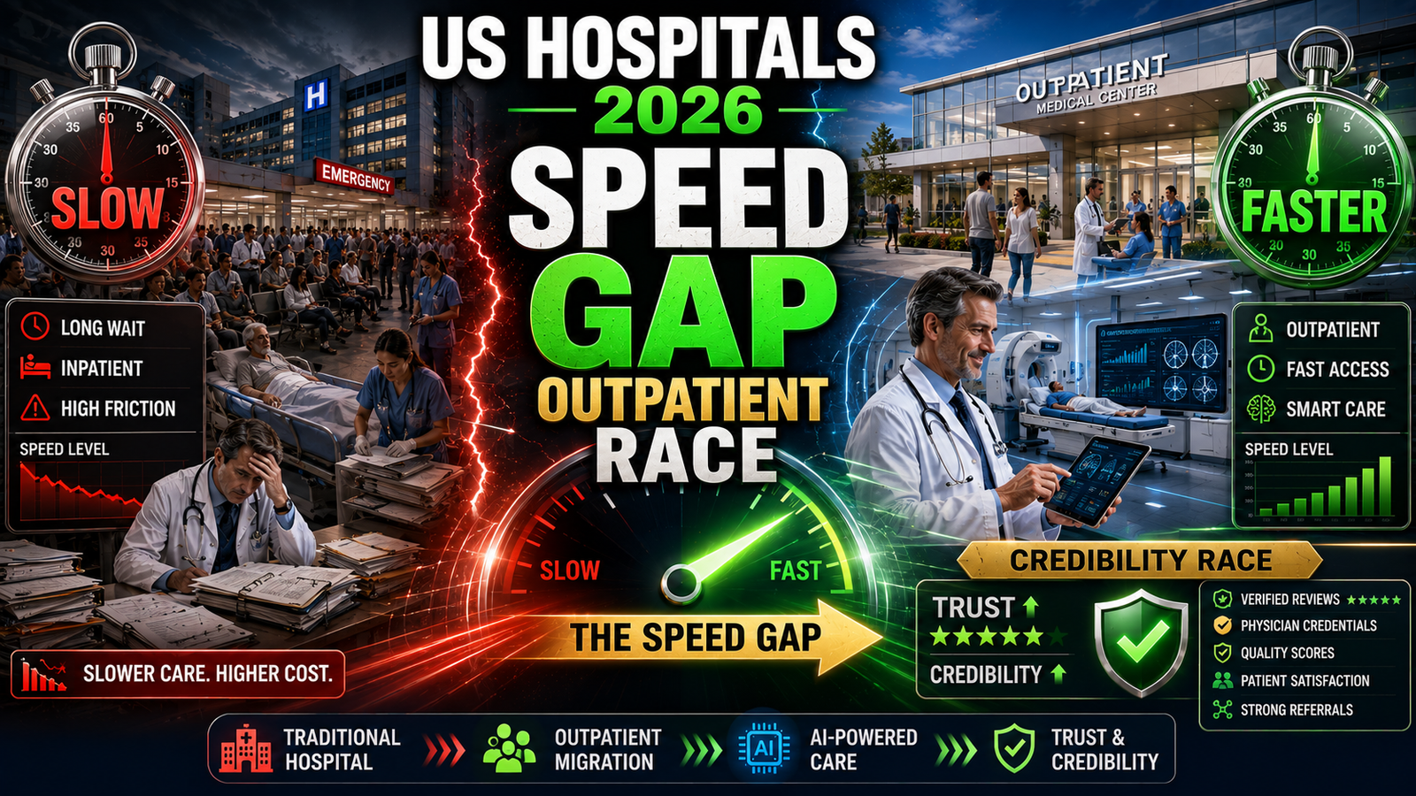 US Hospitals in 2026: The Outpatient Speed Gap and the Credibility Race .