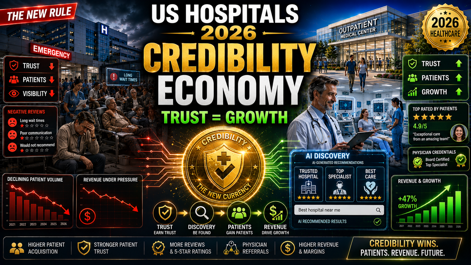 US Hospitals in 2026: The New Credibility Economy .